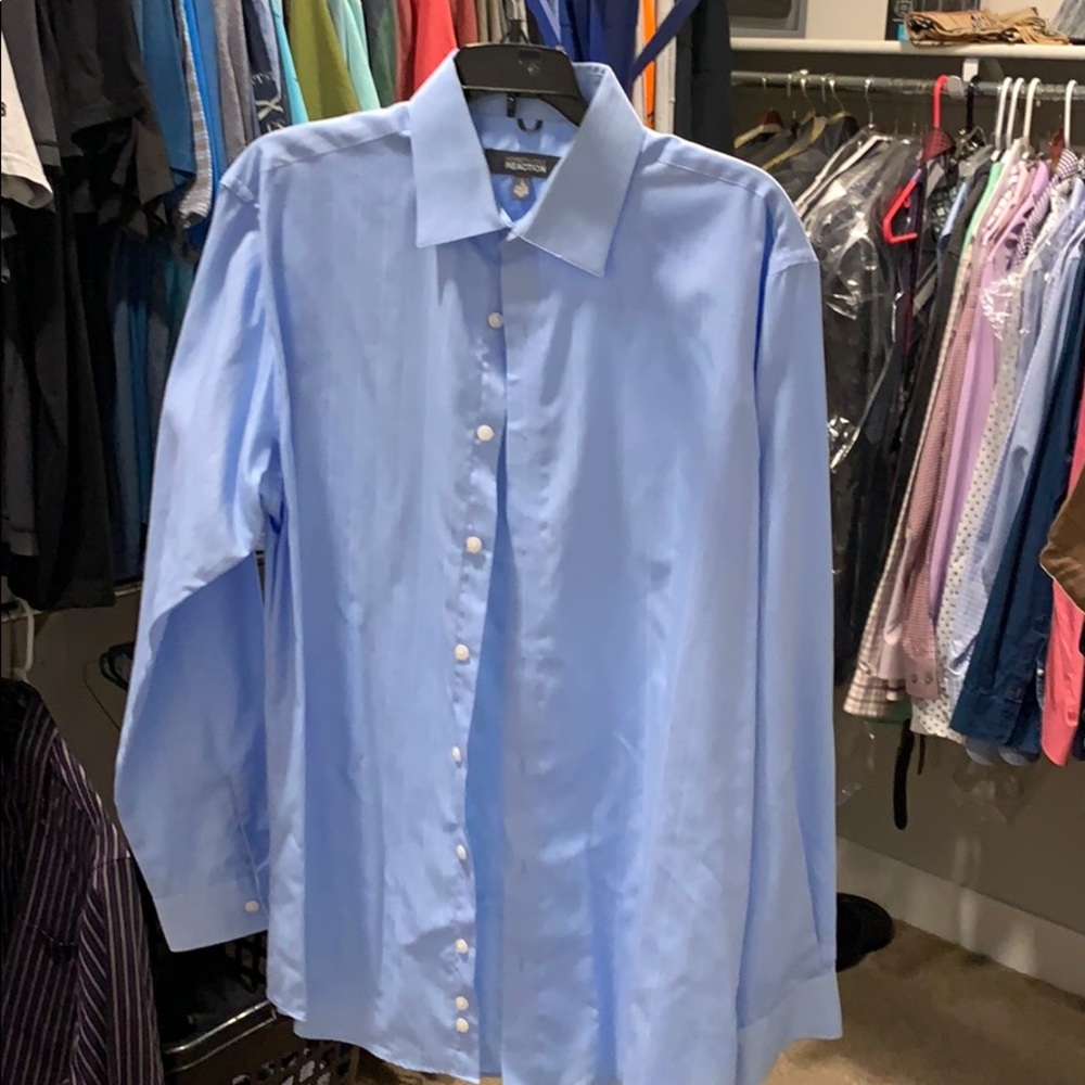 Kenneth Cole reaction men’s blue dress shirt